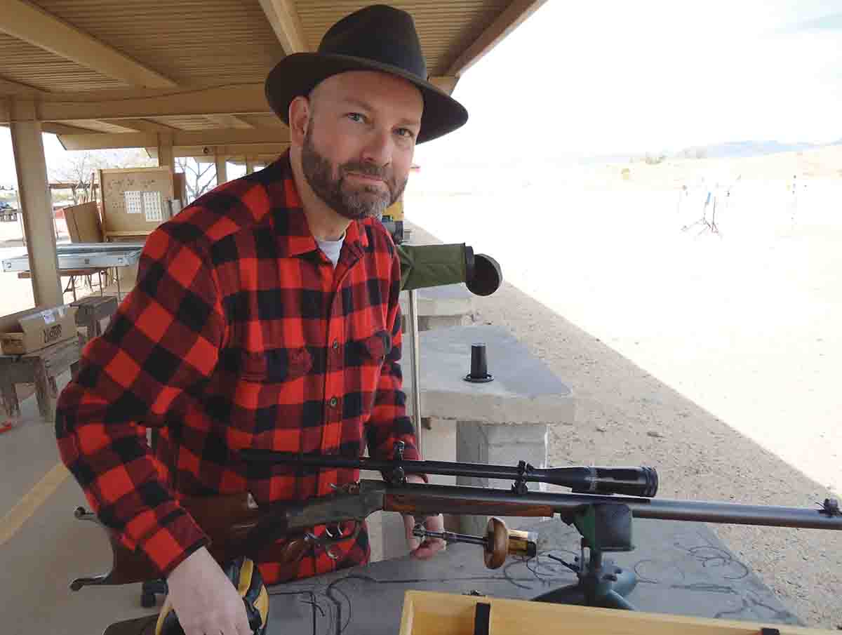 Scott Elliot and a fine Ballard rifle at the ISSA Regional in March.